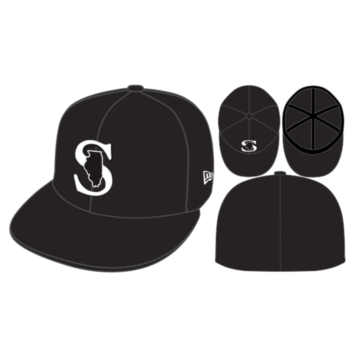 NEW ERA 5950 TEAM PLAYER SPARKS BLACK HAT