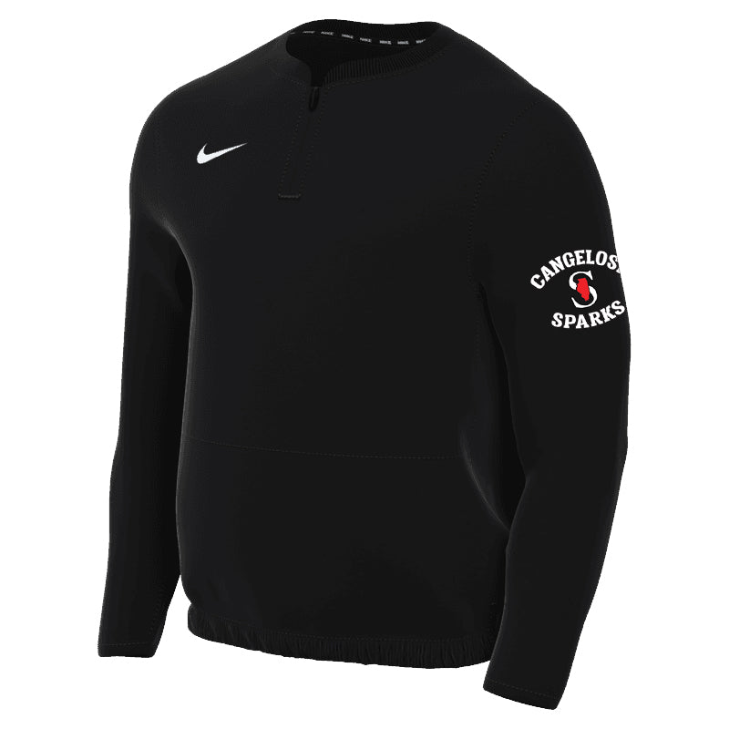 MENS NIKE SPARKS WINDSHIRT LONG SLEEVE BLACK