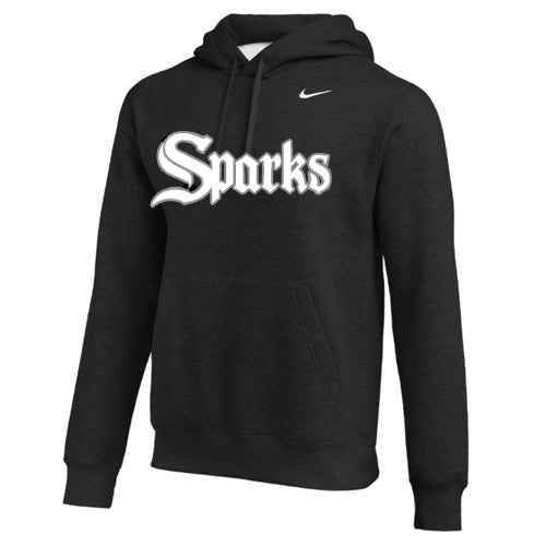 WOMENS NIKE SPARKS CLUB FLEECE HOODIE BLACK