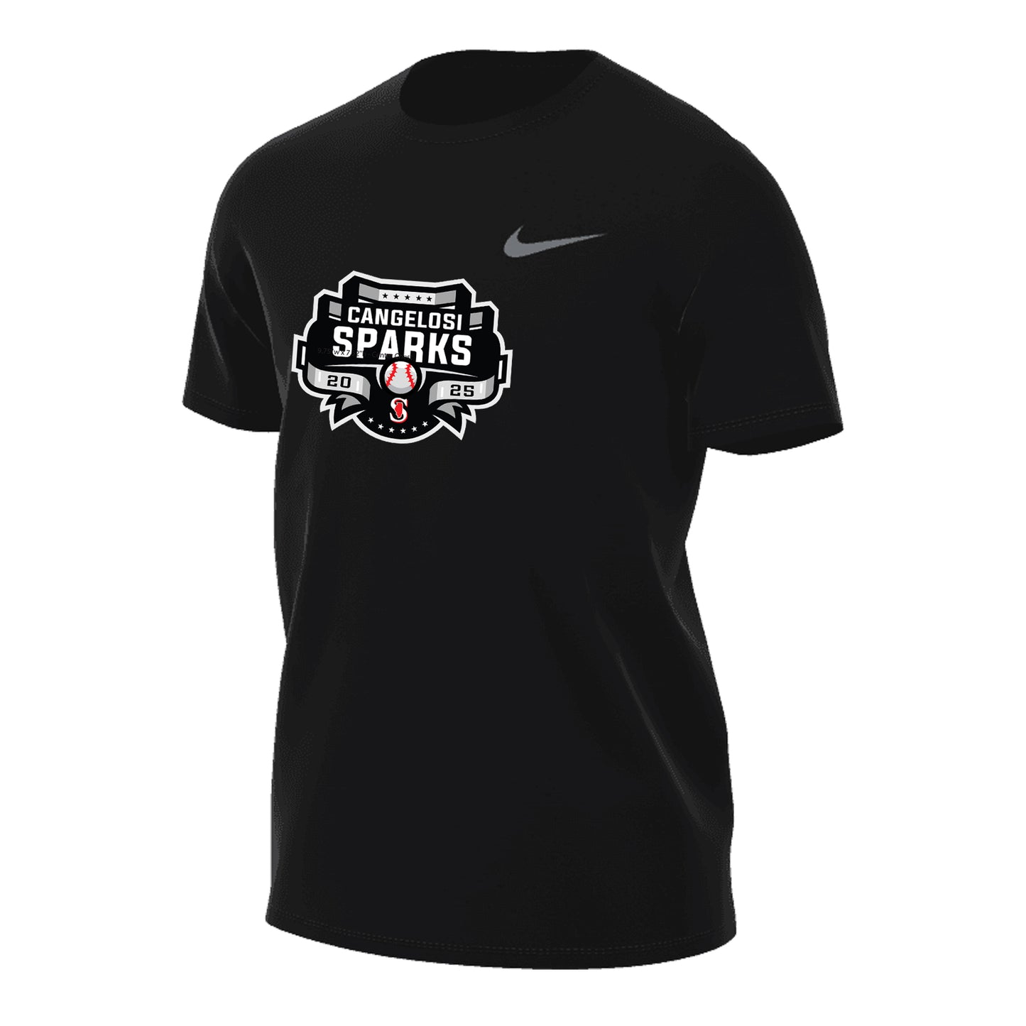 MENS NIKE SPARKS LEGEND SHORT SLEEVE BLACK