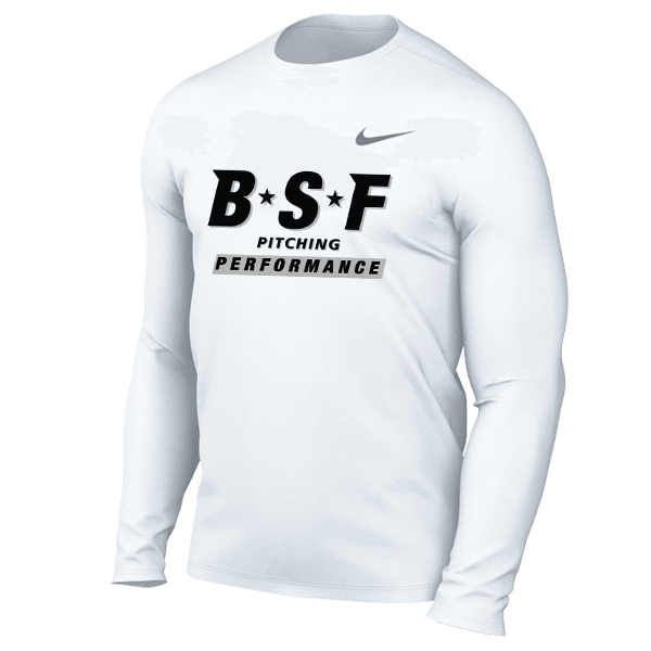 MENS NIKE BSF PP LEGEND LONG SLEEVE WHITE