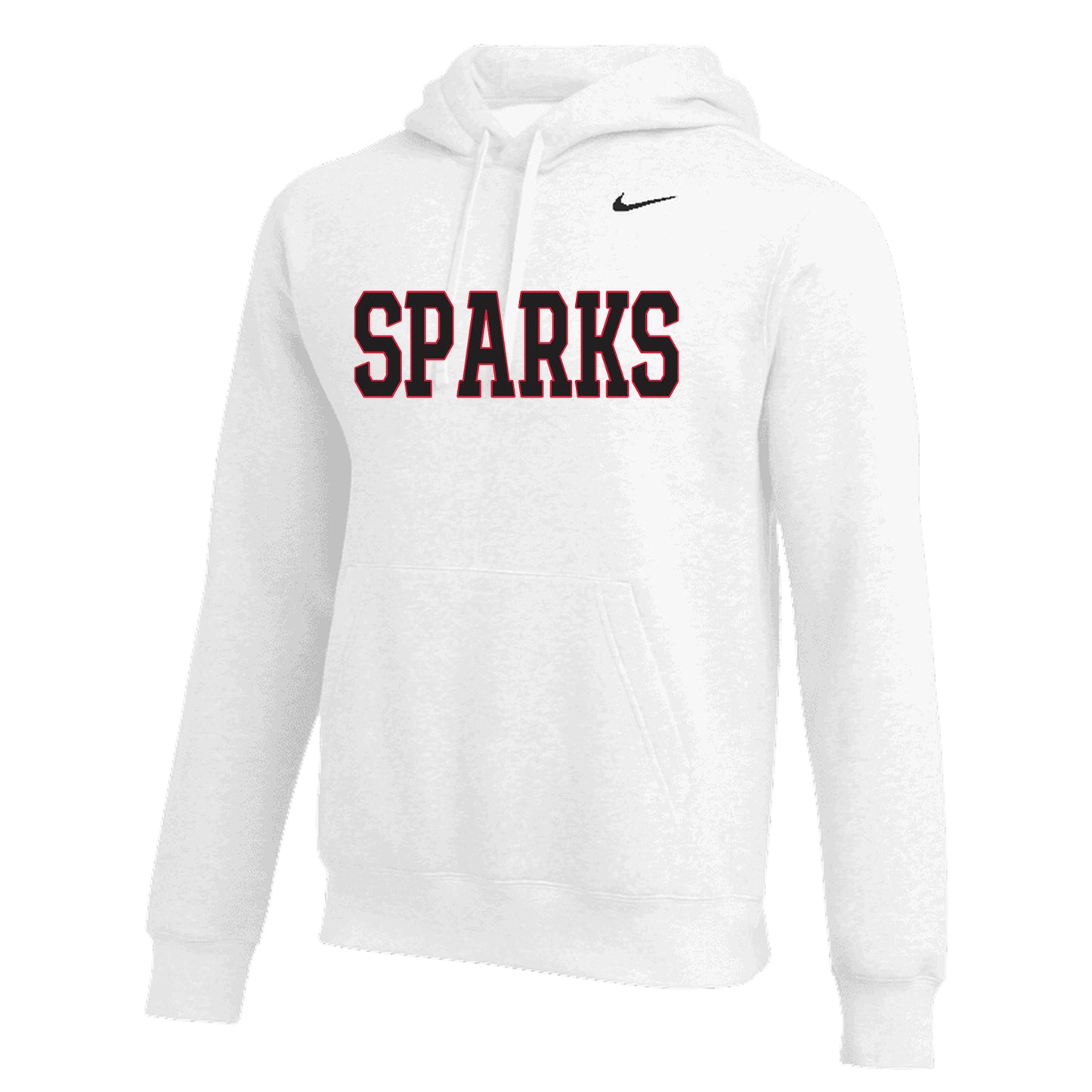 MENS NIKE SPARKS CLUB FLEECE HOODIE WHITE