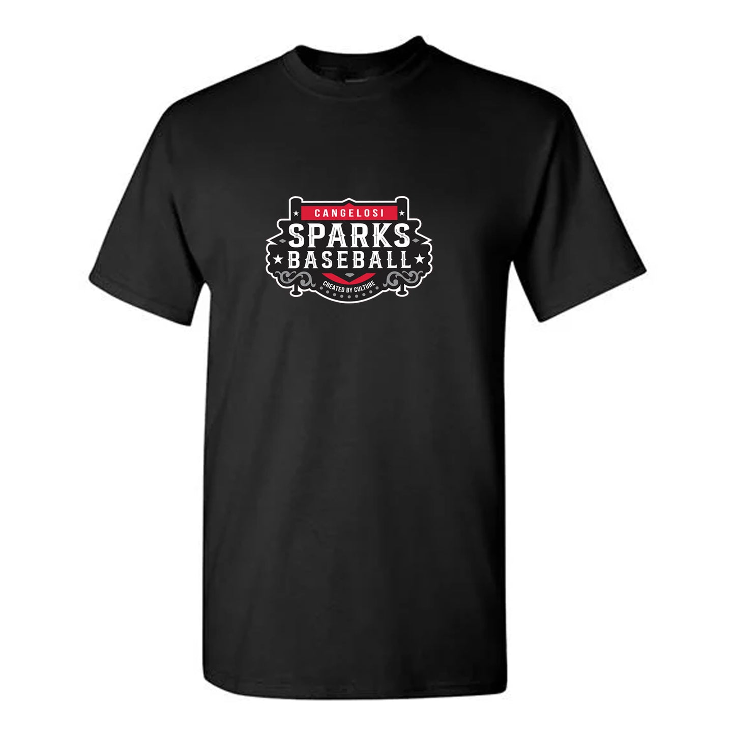 ADULT GILDAN SPARKS SHORT SLEEVE BLACK