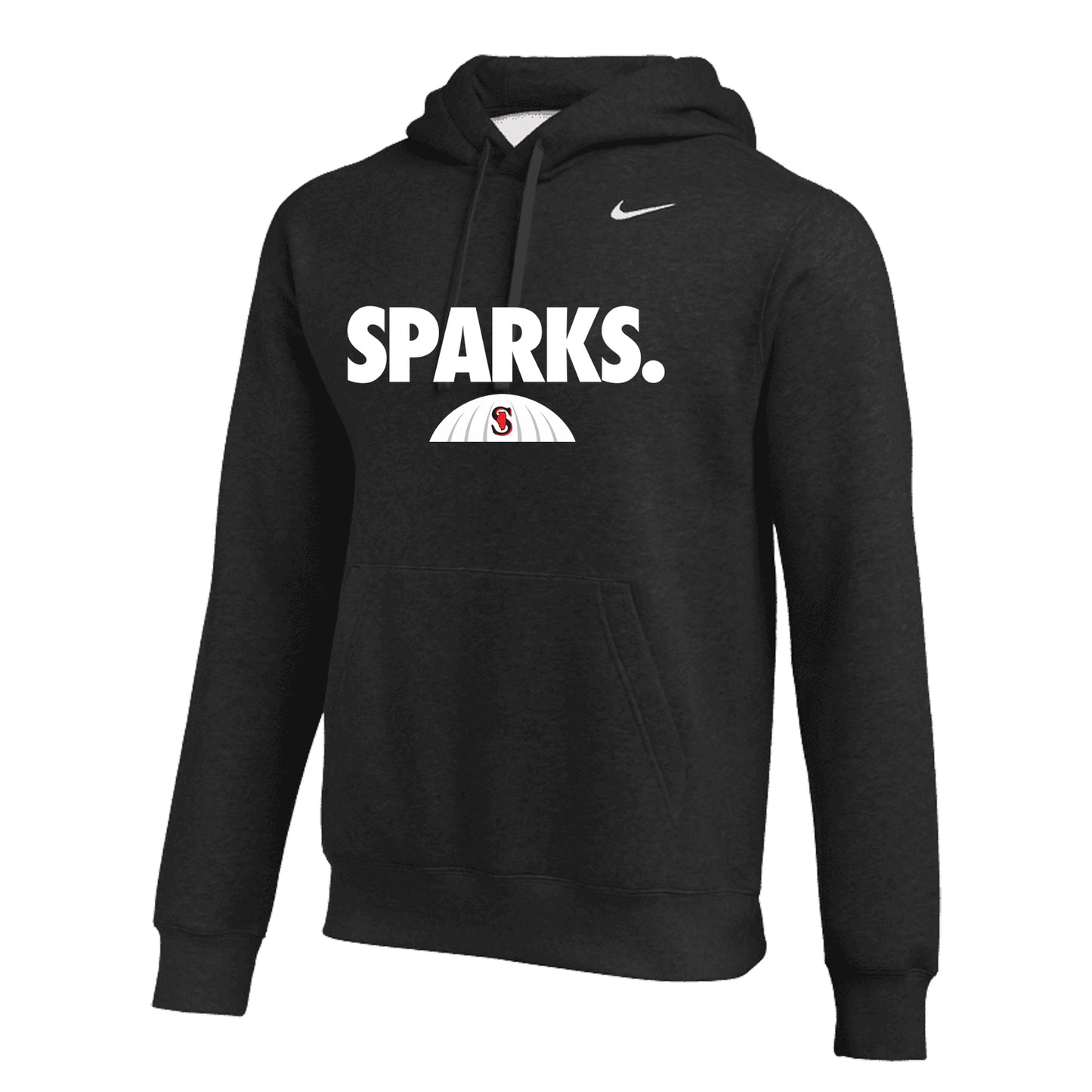 WOMENS NIKE SPARKS CLUB FLEECE HOODIE BLACK