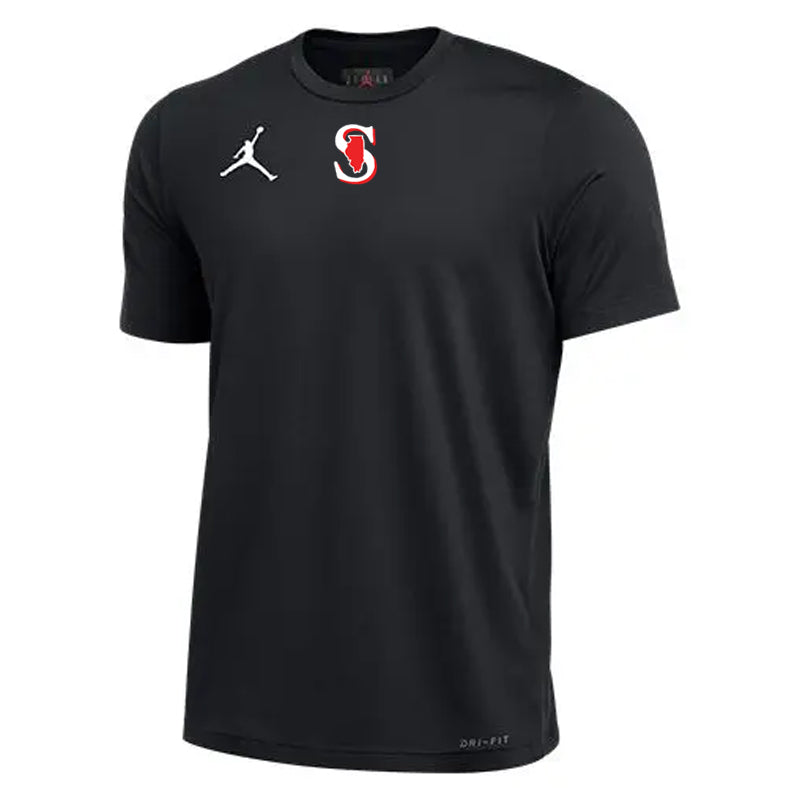 MENS NIKE SPARKS JORDAN SS TOP BLACK