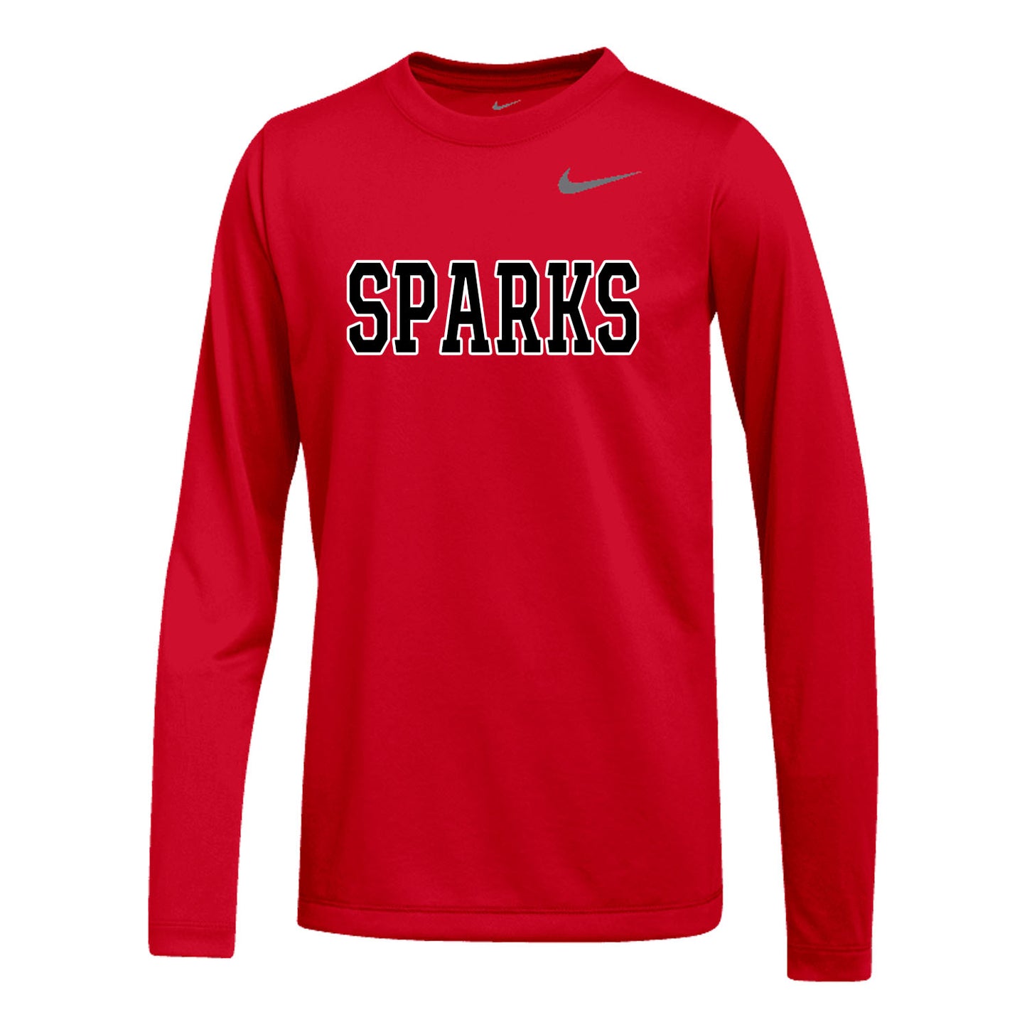 YOUTH NIKE SPARKS LEGEND LONG SLEEVE RED