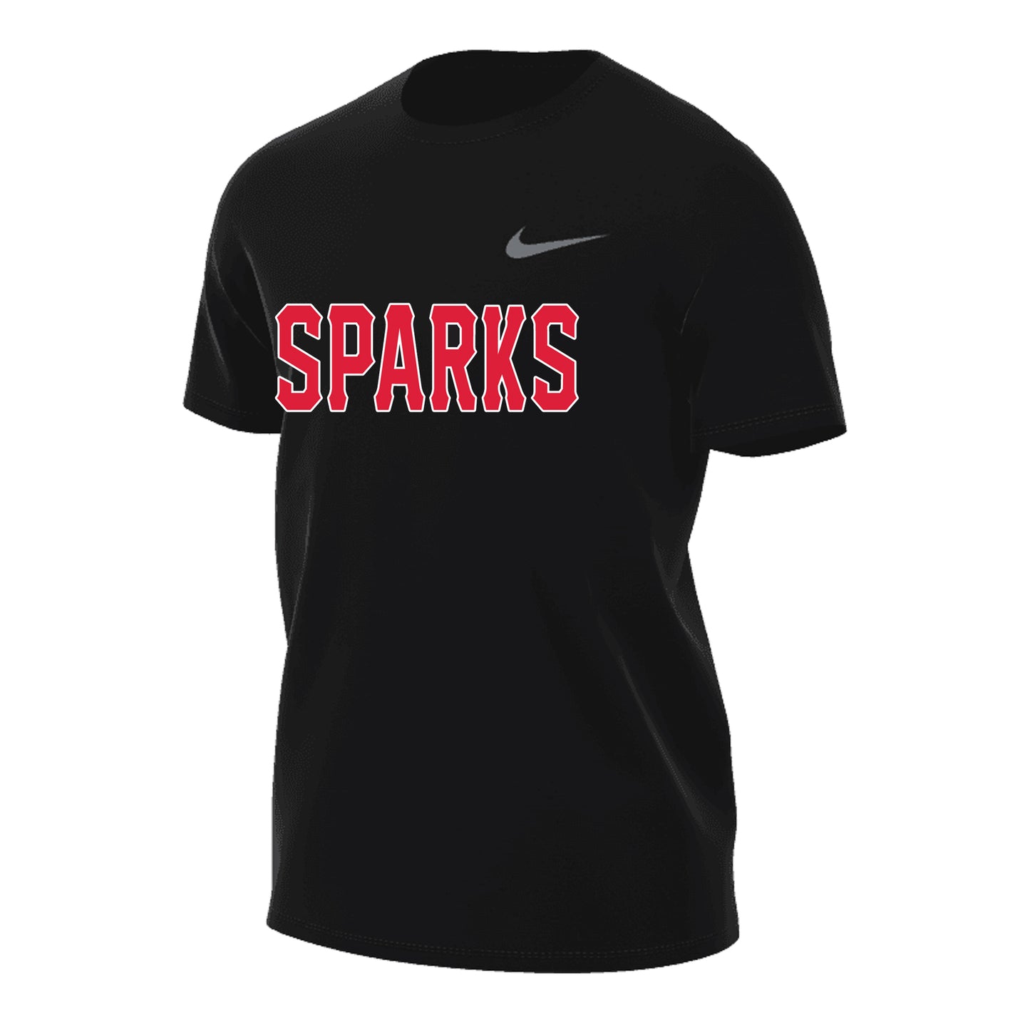 MENS NIKE SPARKS LEGEND SHORT SLEEEVE BLACK