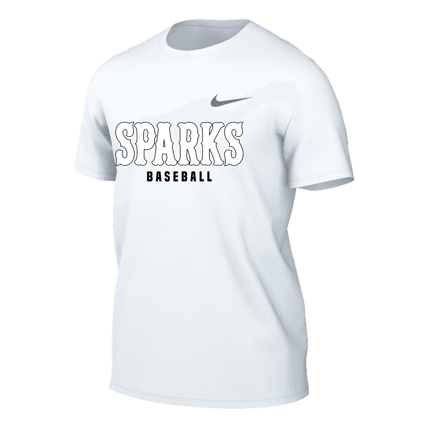 MENS NIKE SPARKS LEGEND SHORT SLEEVE WHITE