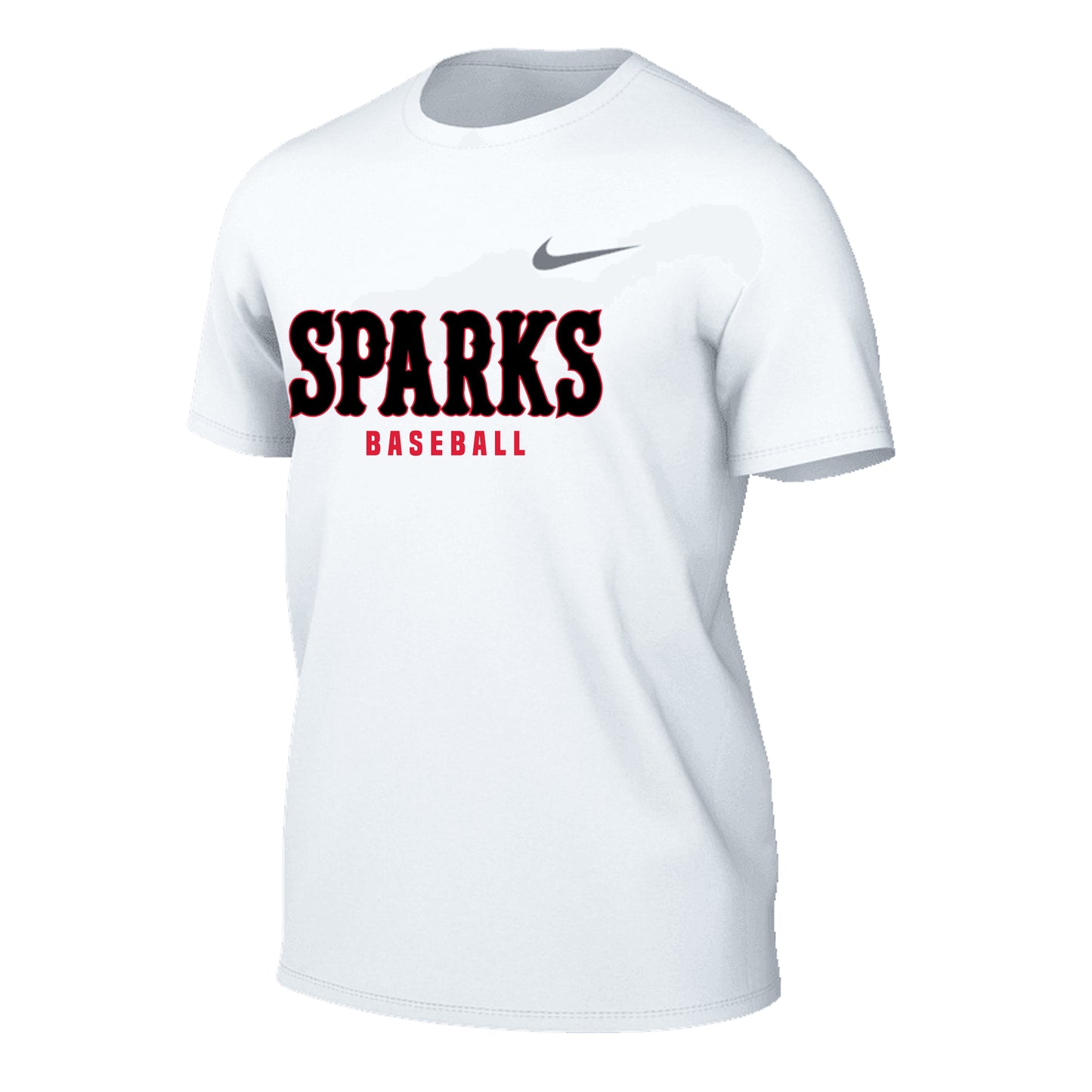MENS NIKE SPARKS LEGEND SHORT SLEEVE WHITE