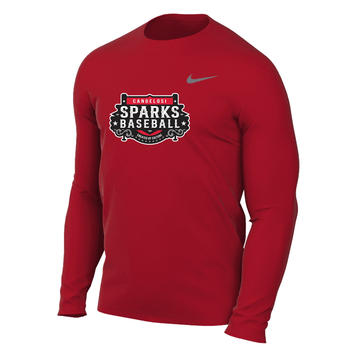 MENS NIKE SPARKS LEGEND LONG SLEEVE RED