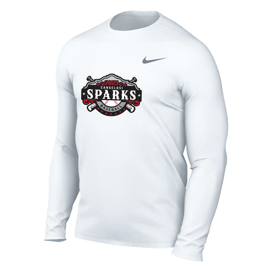 MENS NIKE SPARKS LEGEND LONG SLEEVE WHITE