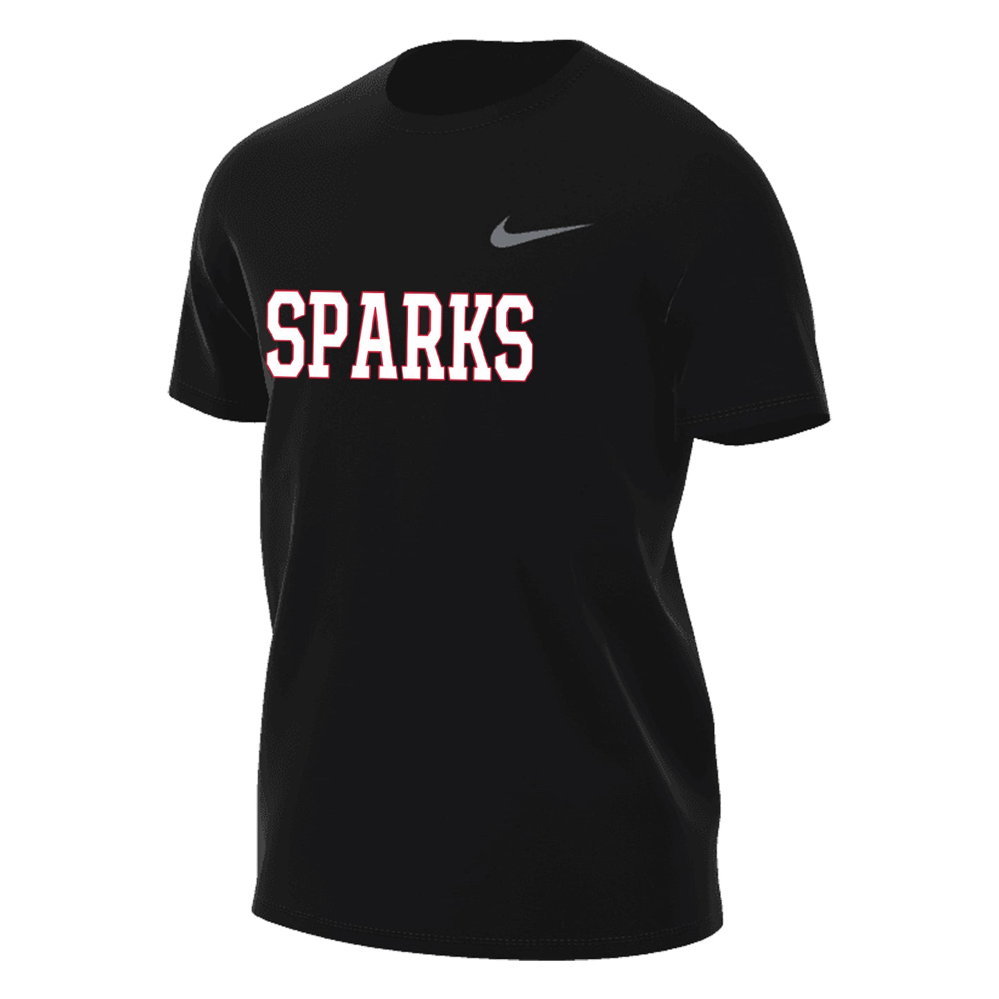 MENS NIKE SPARKS LEGEND SHORT SLEEVE BLACK