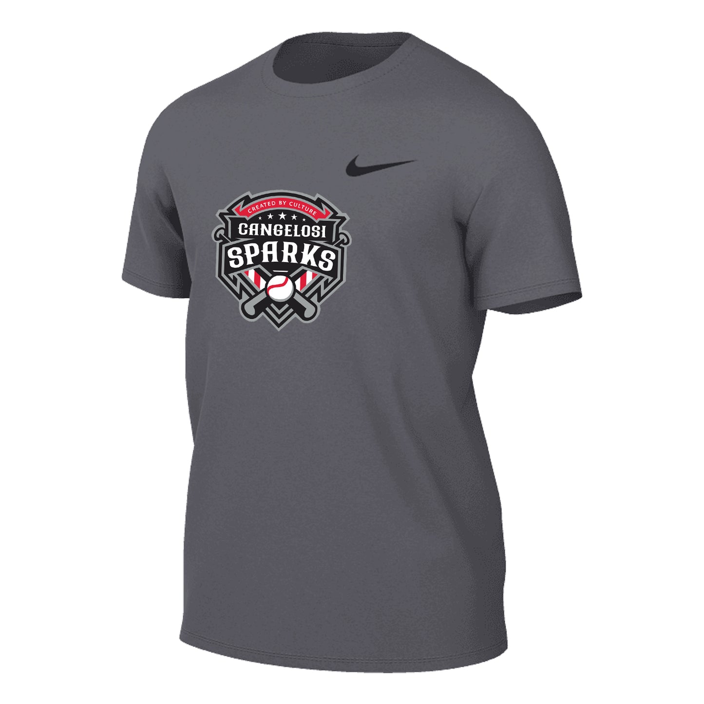 MENS NIKE SPARKS LEGEND SHORT SLEEVE GRAY
