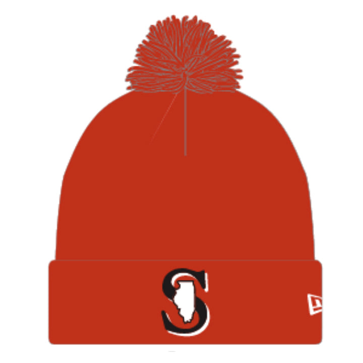 NEW ERA SPARKS POM KNIT RED