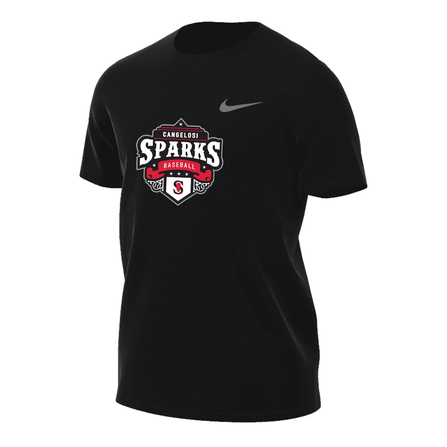 MENS NIKE SPARKS LEGEND SHORT SLEEVE BLACK