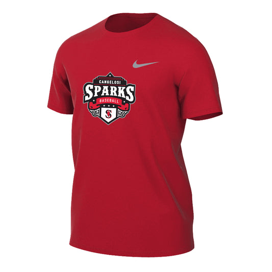 MENS NIKE SPARKS LEGEND SHORT SLEEVE RED