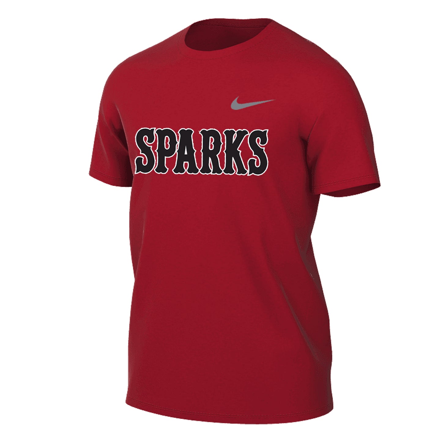 MENS NIKE SPARKS LEGEND SHORT SLEEVE RED