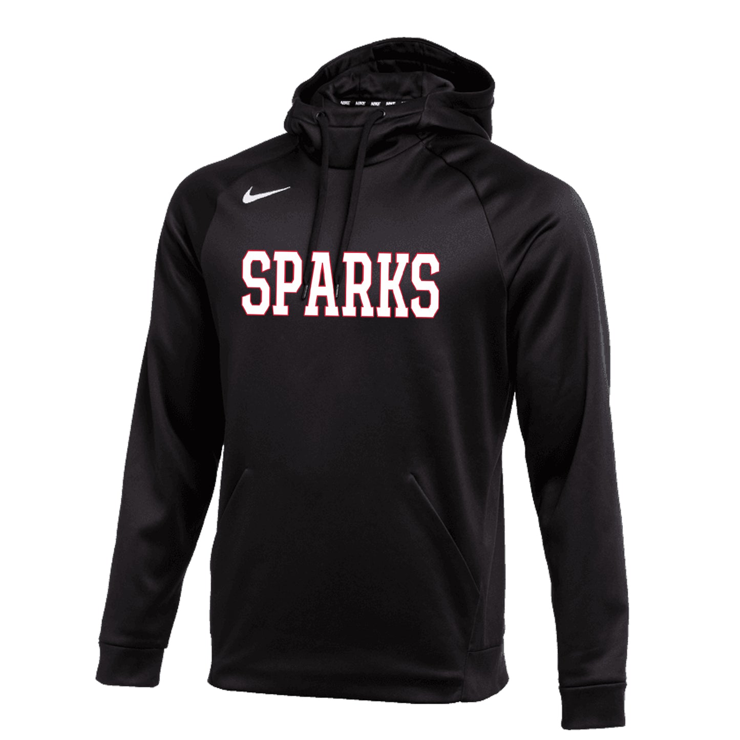 MENS NIKE SPARKS THERMA HOODIE BLACK