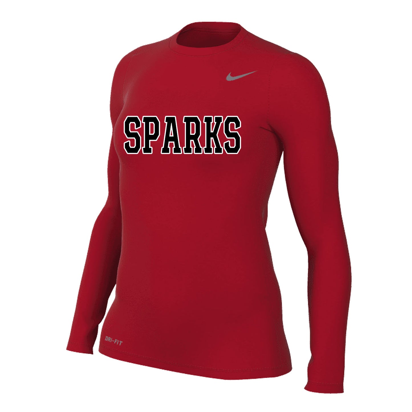 WOMENS NIKE SPARKS LEGEND LONG SLEEVE RED