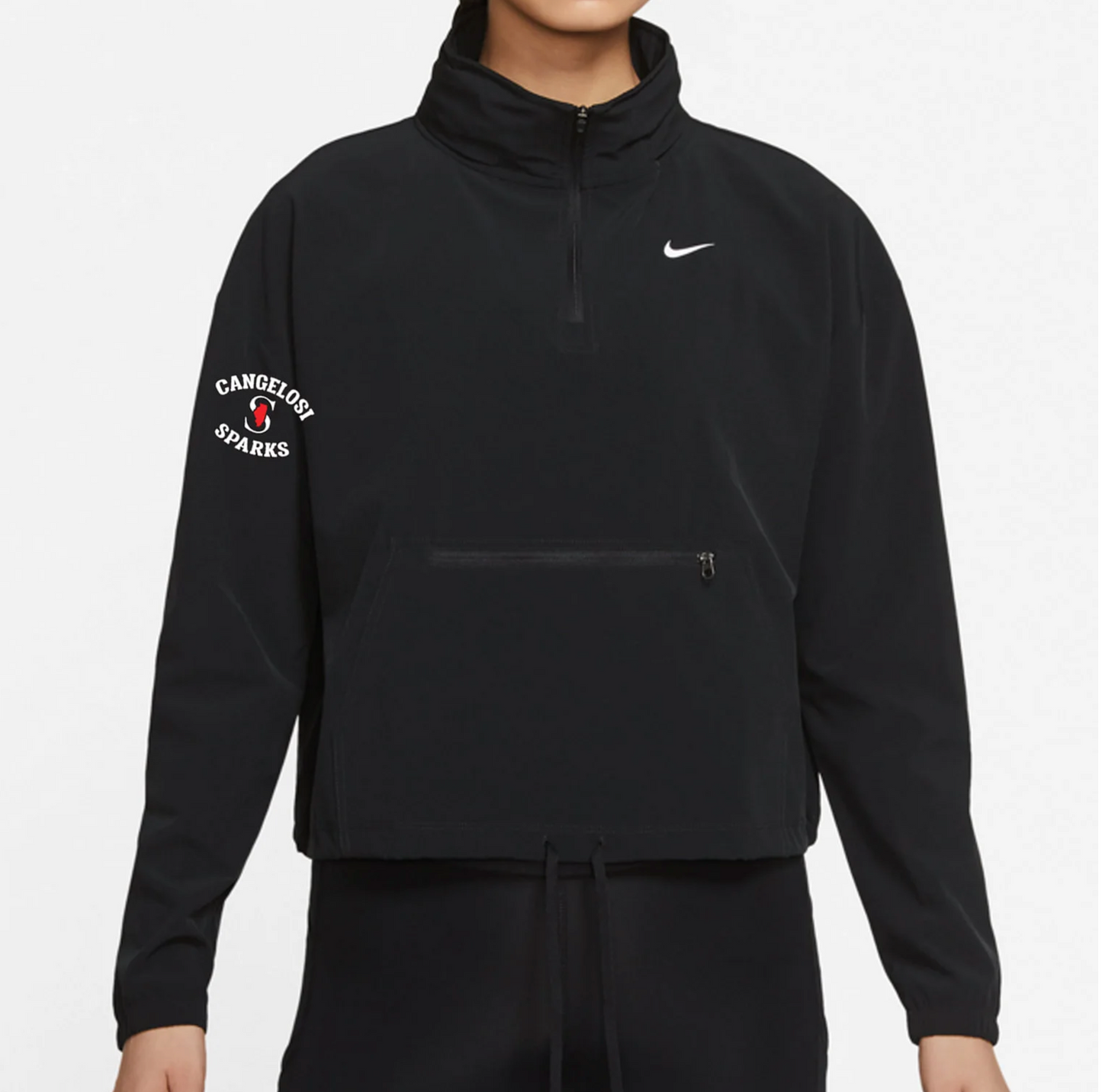 WOMENS NIKE SPARKS PACKABLE JACKET BLACK