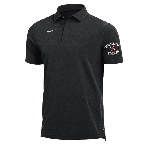 MENS NIKE SPARKS POLO UV SS BLACK