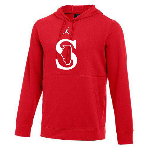 MENS NIKE JORDAN SPARKS DRY AIR FLEECE HOODIE RED