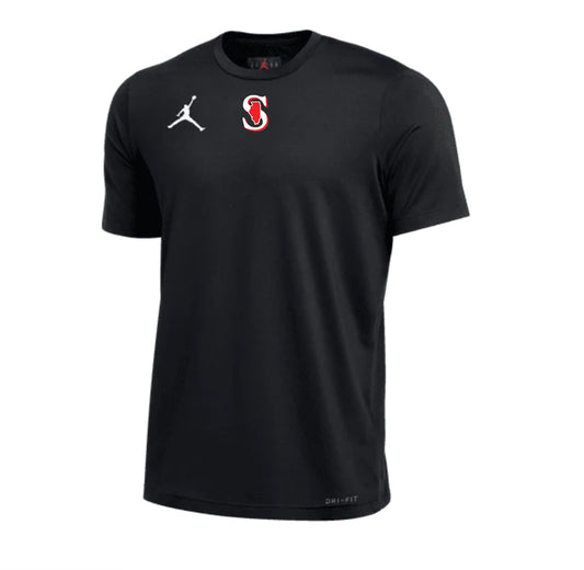 MENS NIKE JORDAN SPARKS TEAM DRI-FIT SS TRAINING TOP Black