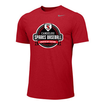 YOUTH NIKE SPARKS LEGEND TEE  RED