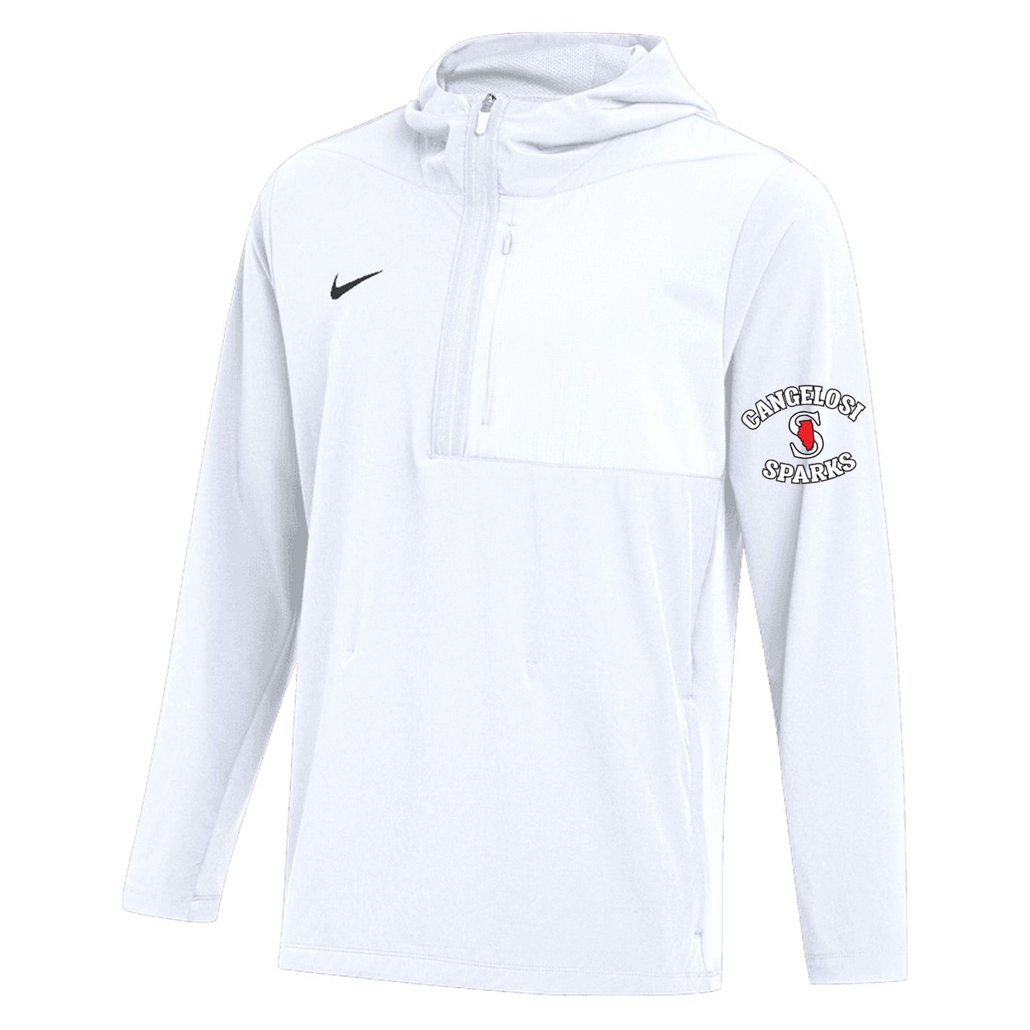 MENS NIKE SPARKS LIGHTWEIGHT PLAYER JACKET WHITE
