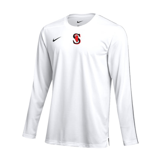 MENS NIKE SPARKS UV COACH TOP LONG SLEEVE WHITE