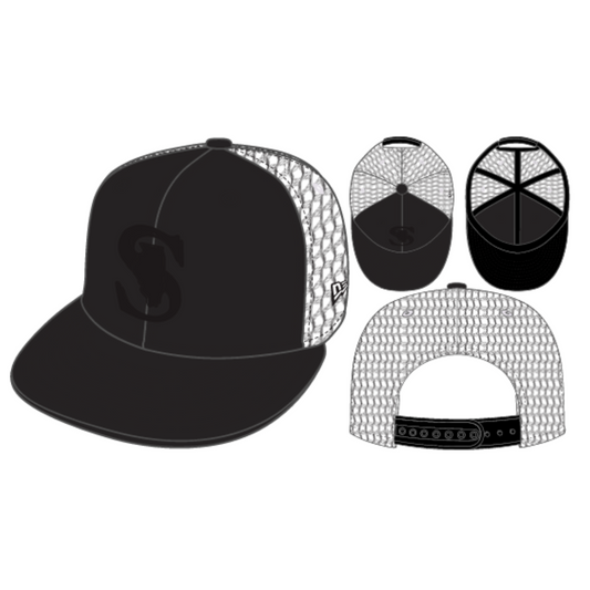 950 SPARKS TRUCKER MESH BLACKED OUT HAT