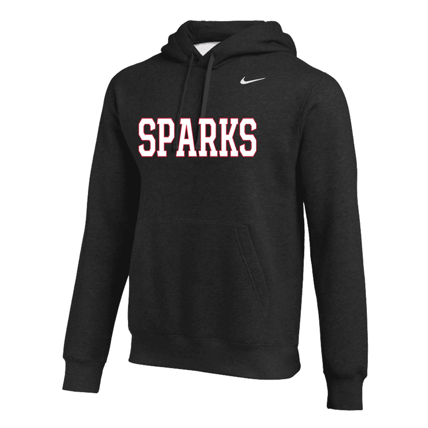 YOUTH NIKE SPARKS CLUB FLEECE HOODIE BLACK