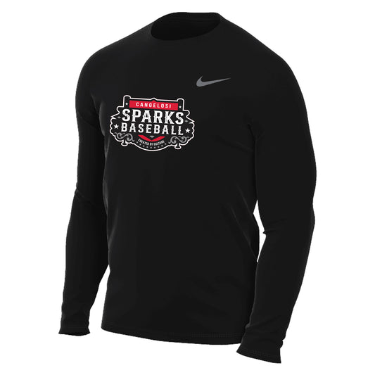 YOUTH NIKE SPARKS LEGEND LONG SLEEVE BLACK