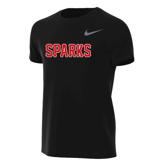 YOUTH NIKE SPARKS LEGEND TEE BLACK