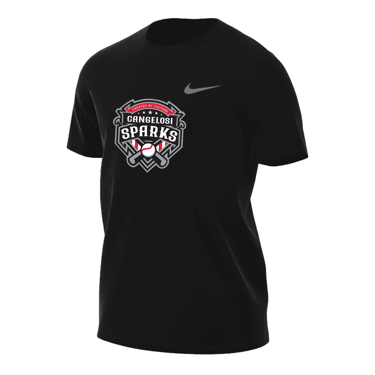 YOUTH NIKE SPARKS LEGEND SHORT SLEEVE BLACK