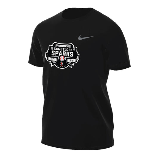MENS NIKE SPARKS LEGEND SHORT SLEEVE BLACK