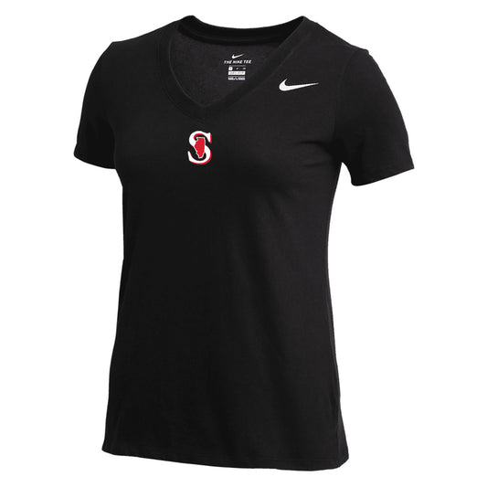 WOMENS NIKE SPARKS COTTON V-NECK SS