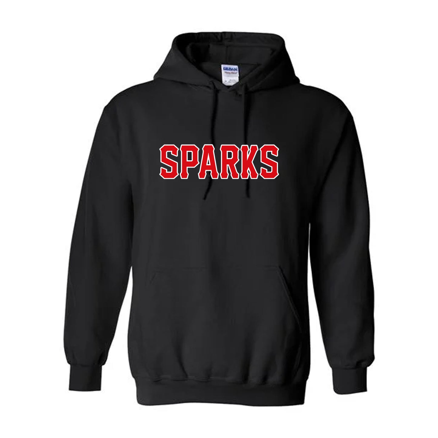 YOUTH GILDAN SPARKS HOODIE BLACK