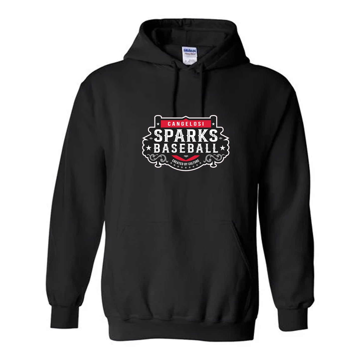 YOUTH GILDAN SPARKS HOODIE BLACK