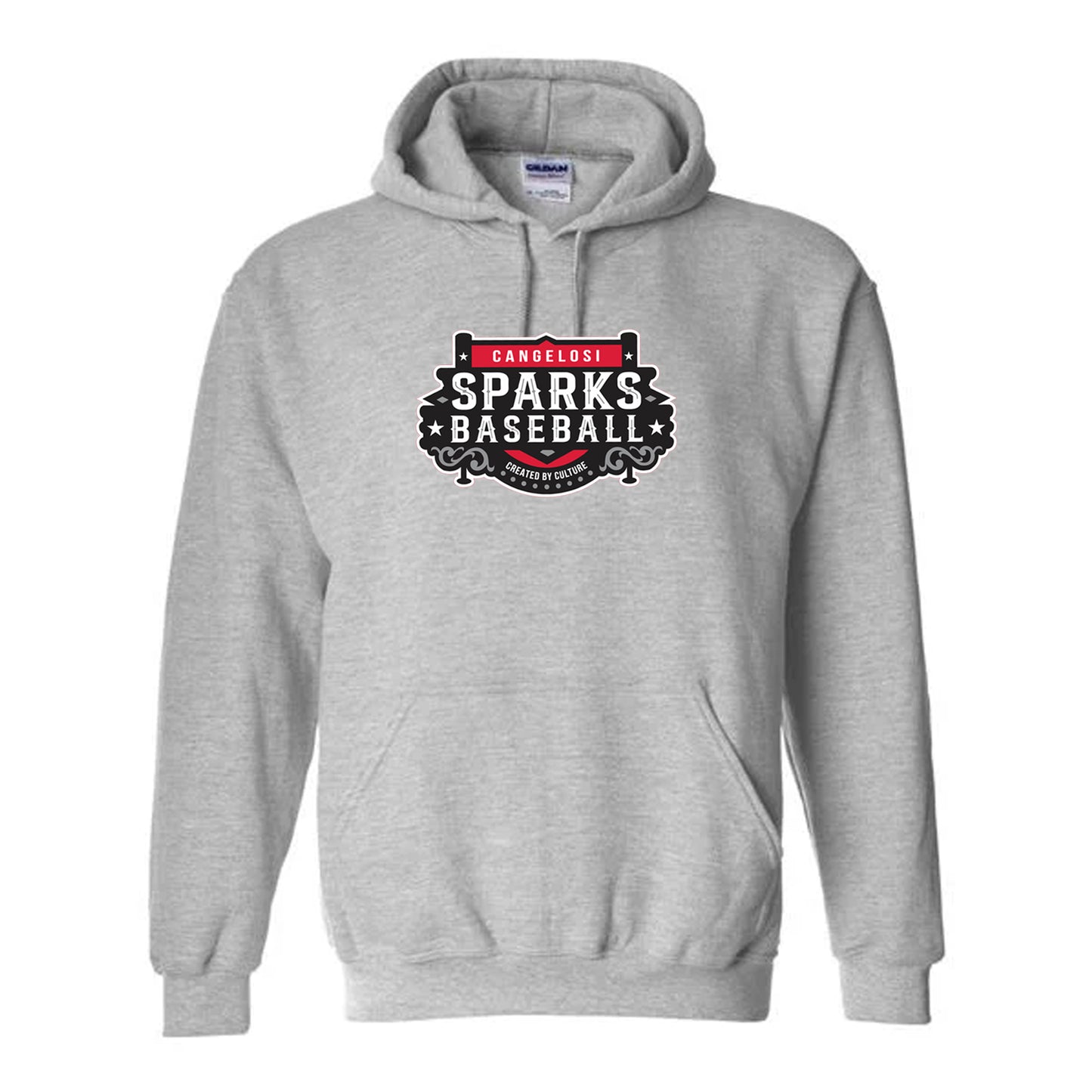 YOUTH GILDAN SPARKS HOODIE GRAY