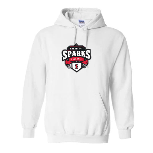 YOUTH GILDAN SPARKS HOODIE WHITE