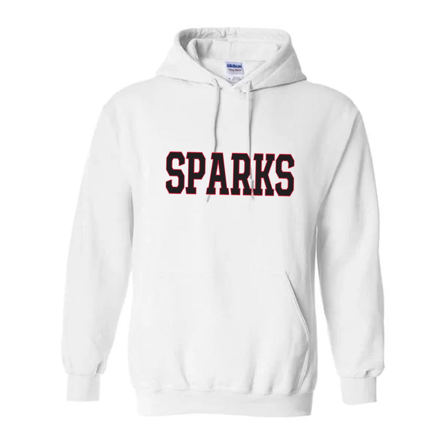 YOUTH GILDAN SPARKS HOODIE WHITE