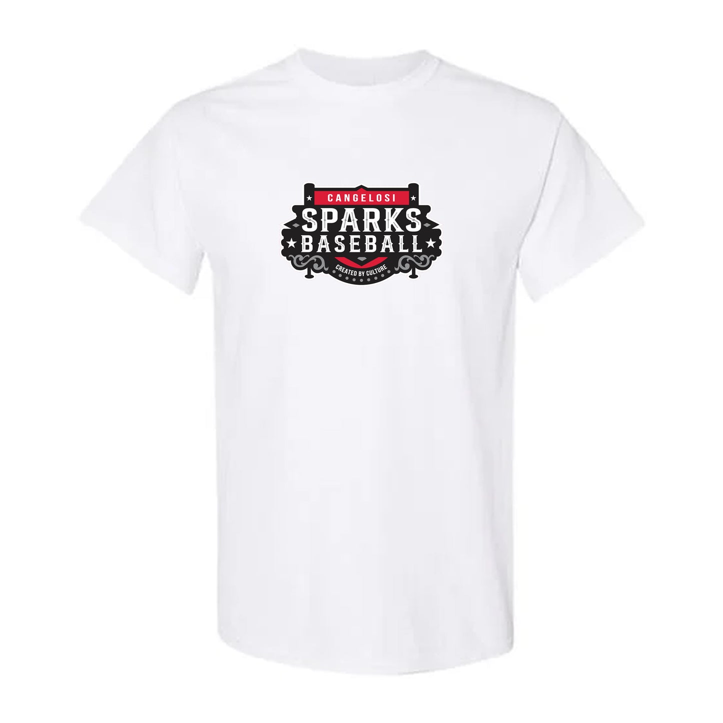 ADULT GILDAN SPARKS SHORT SLEEVE WHITE