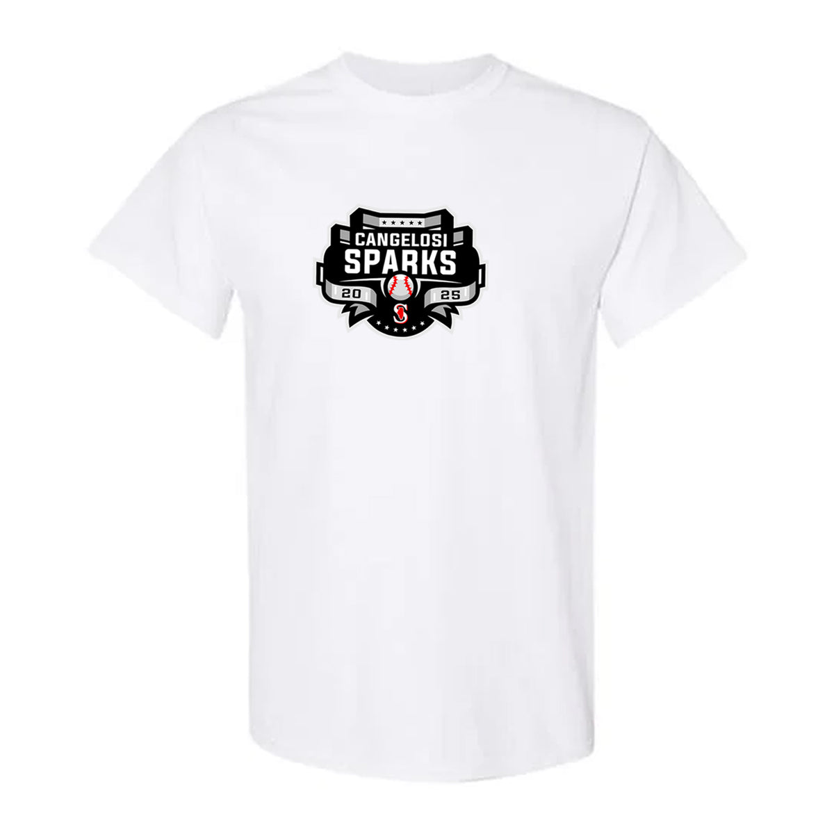 YOUTH GILDAN SPARKS SHORT SLEEVE WHITE