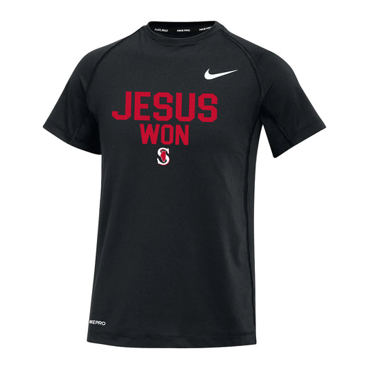 YOUTH NIKE JESUS WON SPARKS FITTED TOP