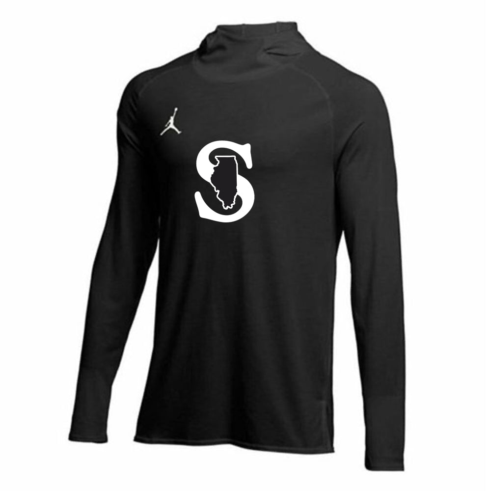 MENS NIKE SPARKS DF JORDAN ALPHA LONG SLEEVE TRAINING TOP