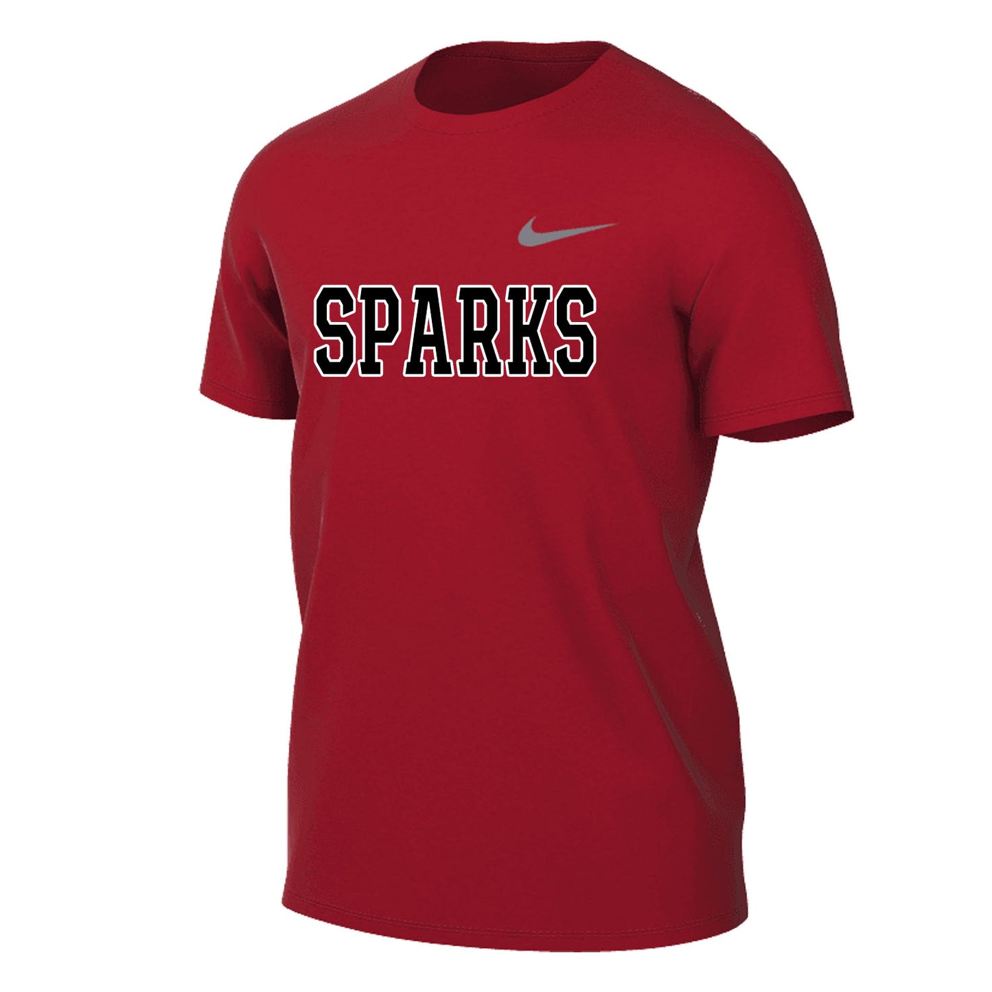 YOUTH NIKE SPARKS LEGEND SHORT SLEEVE RED