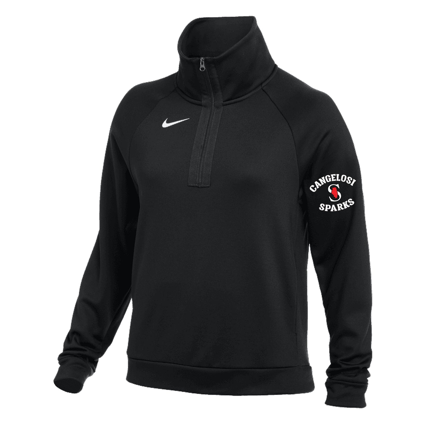 WOMENS NIKE SPARKS MOCK HALF ZIP