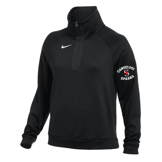 WOMENS NIKE SPARKS MOCK HALF ZIP
