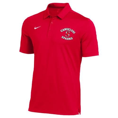 MENS NIKE SPARKS VICTORY POLO RED
